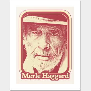 Merle Haggard // Retro Style Country Music Fan Gift Posters and Art